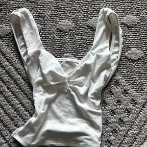 White crop top